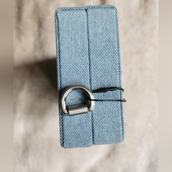 ZARA denim rectangular mini crossbody bag Denim light blue NWT! - Picture 5 of 14